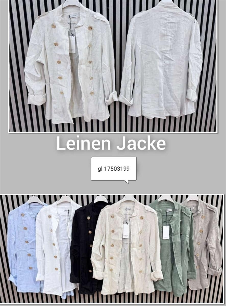 Oberteile/Leinen Jacke — Art. 595, JS Moden Art. 595