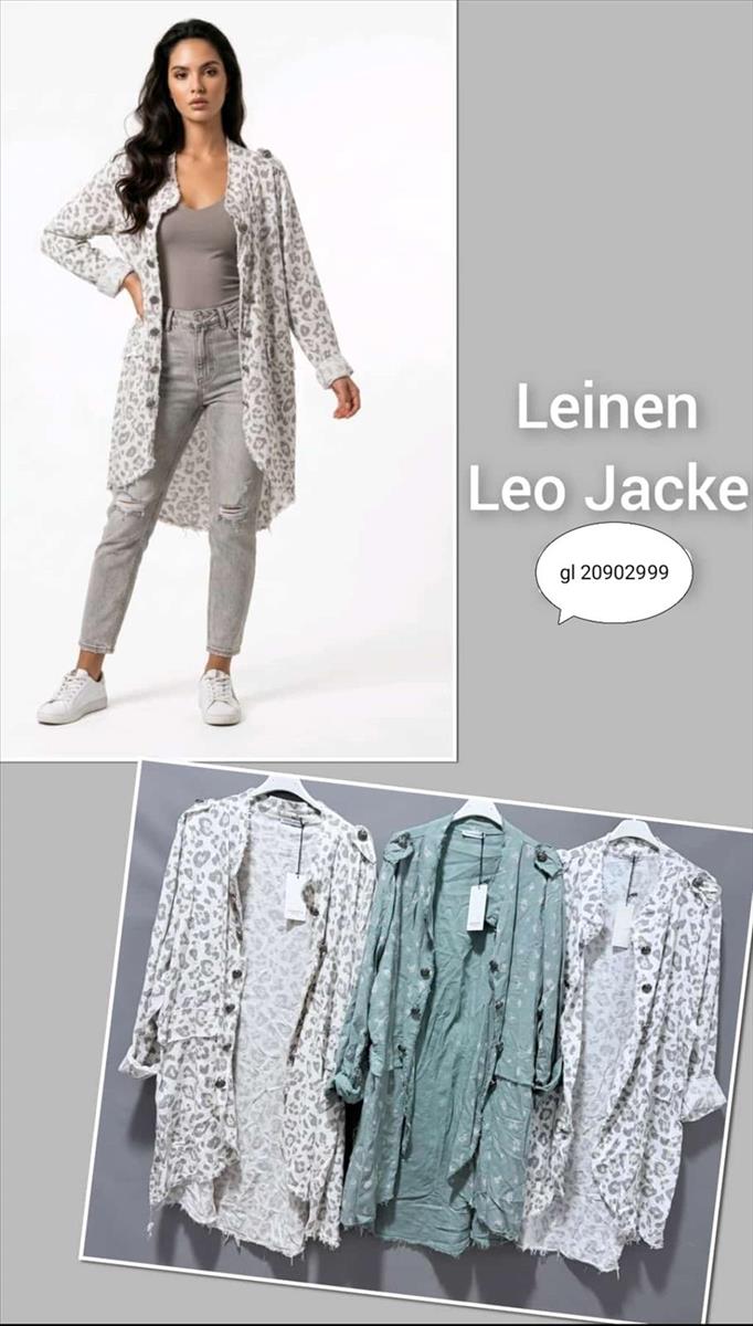 Oberteile Leinen Leo Jacke, JS Moden Art. 609