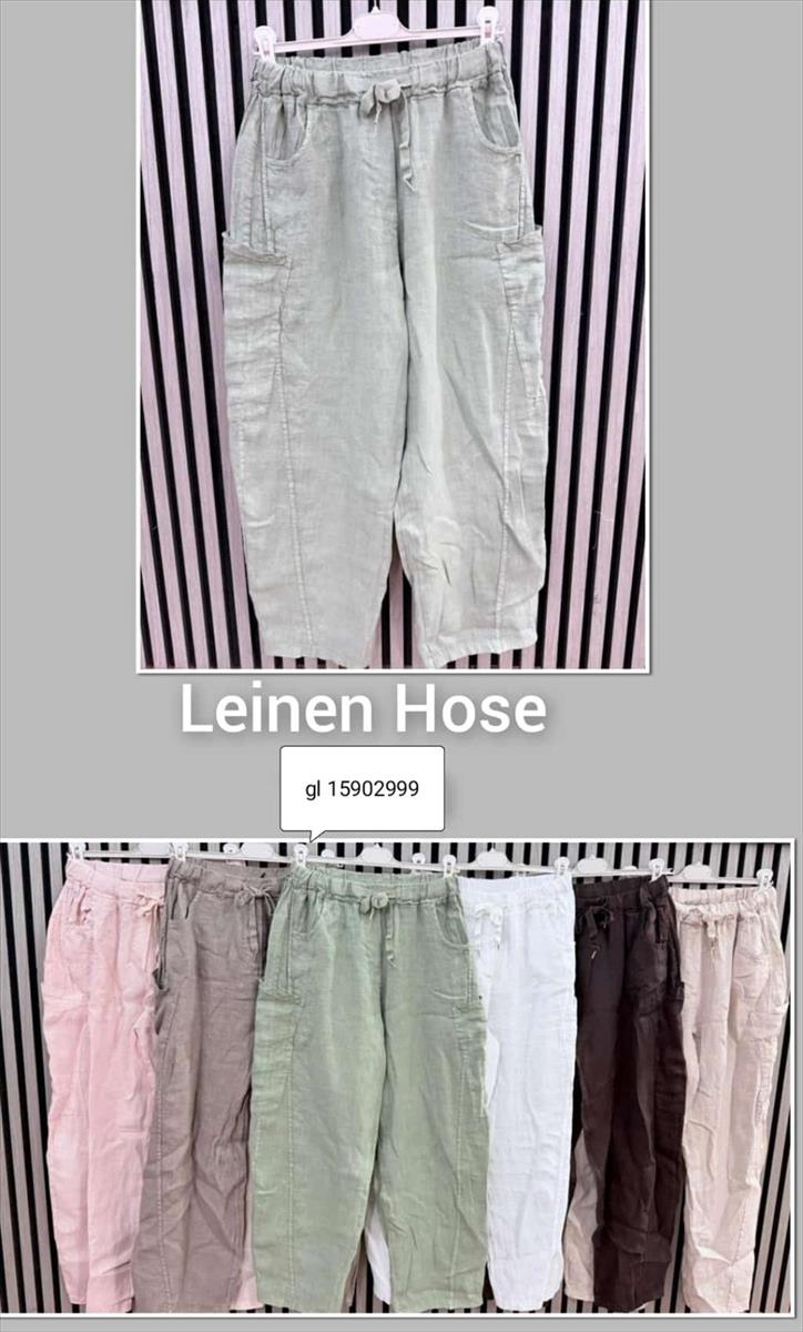 Leinen Hose, JS Moden Art. 618